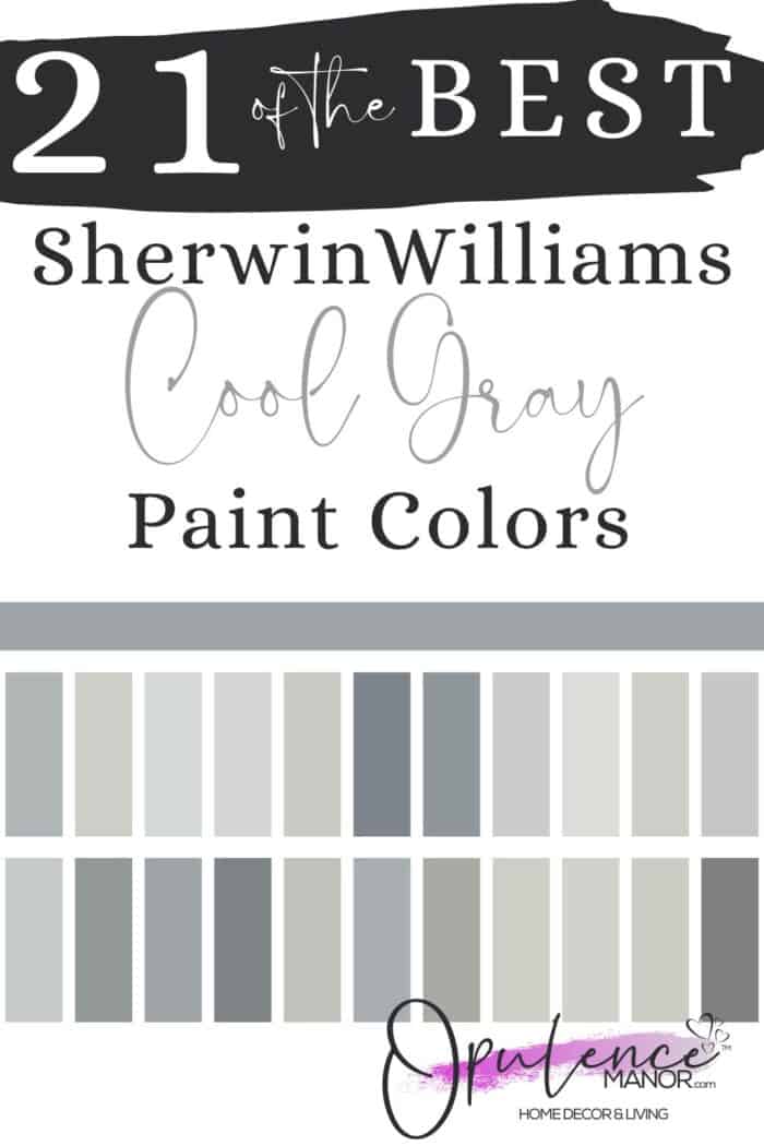 21 Cool Gray Paint Colors from Sherwin Williams | Opulence